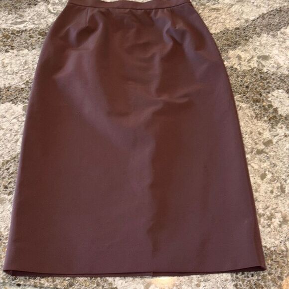 Vintage PRADA pencil skirt Sz 40/S purple taffeta career 90s/Y2K - Picture 8 of 10